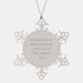 Funny Domestic Medium Hair Cat Snowflake Ornament Gifts for Friends, Family, and Coworkers - 'My Domestic Medium Hair And I Talk Shit About You' Quote - Image 1