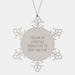 Funny Aerospace Engineer Gifts for Him from Friends, Christmas Unique Gifts, Snowflake Ornament, I Became An Aerospace Engineer For The Money And Fame - Image 1