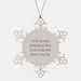Funny Unbiological Mom Gifts, Snowflake Ornament for Unbiological Moms, Gifts from Men to Unbiological Moms - Image 1