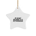 Veterinarian Heart Star Ornament, Funny Quote Gifts from Men to Veterinarian Friends, Christmas Unique Gifts - Image 1