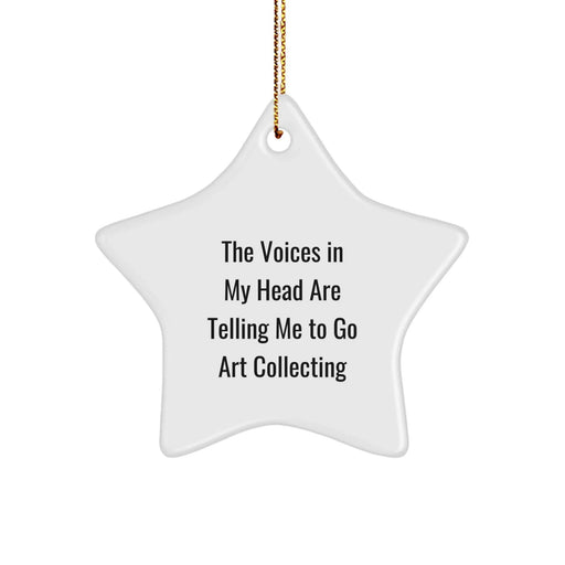Art Collecting Gifts for Friends, Funny Star Ornament, Gifts from Family for Christmas Unique Gifts - Image 1