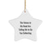 Funny Star Ornament for Toy Collectors, Gifts for Men, Women, and Friends, Unique Christmas Unique Gifts from Family, White Star Shaped Decorative Ornament - Image 1