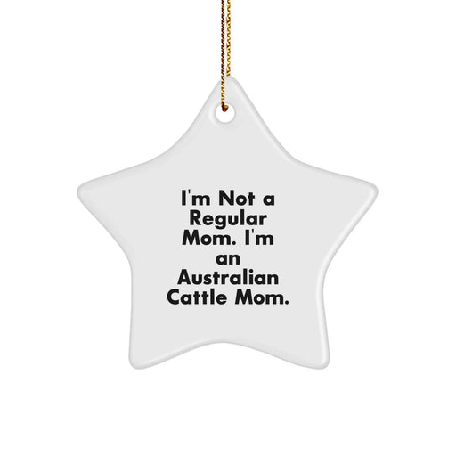 Funny Australian Cattle Dog Gifts, Australian Cattle Dog Mom, Star Ornament, Christmas Unique Gifts from Friends, Australian Cattle Dog Owner - Image 1