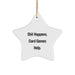 Funny Star Ornament for Card Games Lovers, Gifts from Friends and Family for Christmas - Image 1