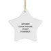 Funny Quote Star Ornament, Gifts from Cooks, Christmas Unique Gifts for Cooks, Men, Women, Friends, Family - Retired Cook. Figure It Out Yourself. - Image 1