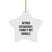 Figuring It Out Yourself Psychiatrist Gifts from Friends - Star Ornament for Christmas - Image 1