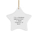 Funny Quote Gifts for Database Administrator Friends, Star Ornament Christmas Unique Gifts from Coworkers, I'm A Database Administrator. I Speak Fluently In genius. - Image 1