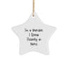 Warden Quote Star Ornament, Funny Gift for Warden Friends, Gifts from Warden to Warden, Christmas Unique Warden Gifts - Image 1