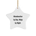 Funny Woodworker Star Ornament Gift by Day Ninja by Night - Image 1
