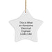 Gifts from Friends for Electrical Engineers, Funny Star Ornament, Christmas Unique Decorations, An Awesome Electrical Engineer Looks Like This - Image 1