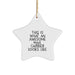 Funny Mail Carrier Gifts from Family for Christmas Unique Star Ornament - Awesome Mail Carrier Star Decor - Image 1