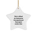 Funny Occupational Therapist Gifts, This Is What An Awesome Occupational Therapist Looks Like Star Ornament, Christmas Unique Gifts from Friends for Occupational Therapist, Star Ornament - Image 1