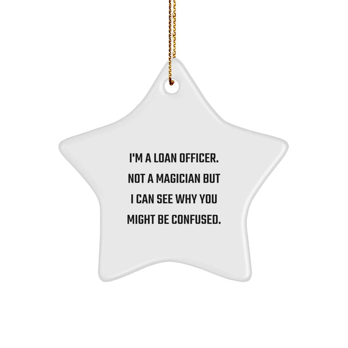 Funny Loan Officer Gifts, Star Ornament, Gifts from Friends, Family, Coworkers for Loan Officer, Christmas Unique Finds - Image 1