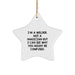 Funny Welder Gifts from Friends and Family - I'm A Welder. Not A Magician But I Can See Why You Might Be Confused. Christmas Unique Star Ornament for Men Women Coworkers - Image 1