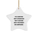 Funny Writer Star Ornament Gifts from Men to Women Friends for Christmas Unique - Image 1