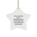 Funny Writer Gifts from Friends for Writer Christmas Unique Star Ornament - Image 1