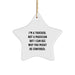 Funny Trucker Gifts for Him, Trucker Star Ornament with Quote I'm A Trucker, Not A Magician But I Can See Why You Might Be Confused., Christmas Unique Gifts from Friends - Image 1