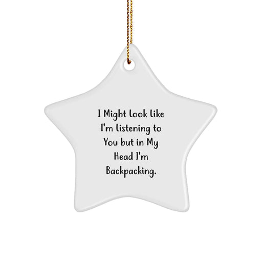 Funny Star Ornament Gifts from Friends to Backpacking Men for Christmas - Image 1