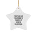 Volunteering Star Ornament, Funny Quote, Gifts from Men to Friends for Christmas, Volunteering Inspirational Gift Ideas, Gifts for Volunteering Enthusiasts, Star Ornament Volunteering Quote - Image 1