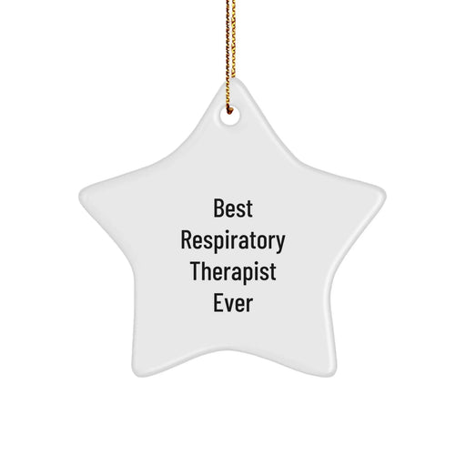 Funny Inspirational Gifts from Friends and Family for Best Respiratory Therapist Ever Star Ornament, Unique Christmas Decorations for Women and Men - Image 1