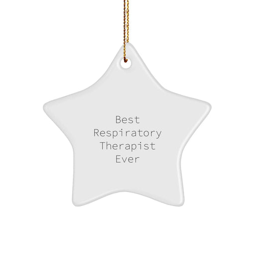 Funny Respiratory Therapist Gifts for Men, Star Ornament - Gifts from Friends for Best Respiratory Therapist Ever, Christmas Unique Gifts - Image 1