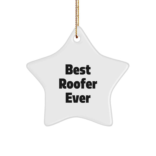 Funny Roofer Gifts from Men to Best Star Ornament for Roofer Friends, Christmas Unique Gifts - Image 1