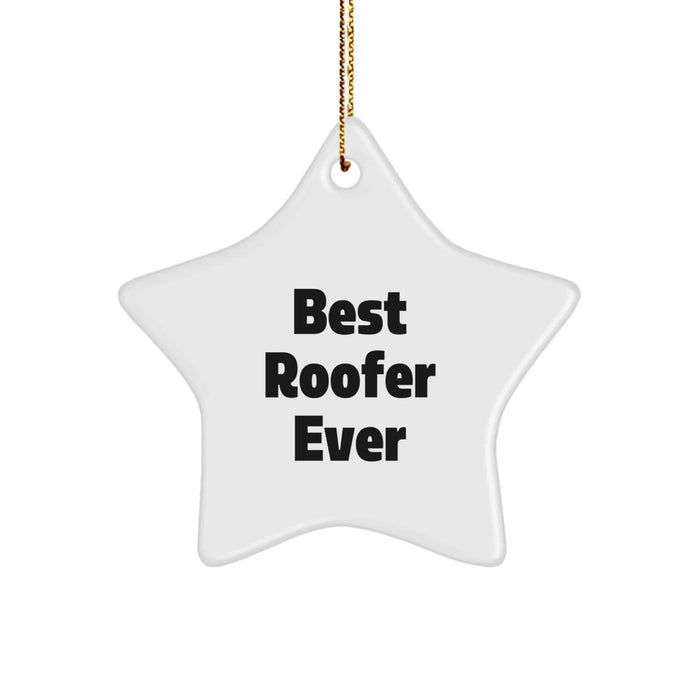 Funny Roofer Gifts from Men to Best Star Ornament for Roofer Friends, Christmas Unique Gifts - Image 1