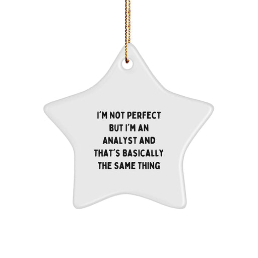 Funny Analyst Gifts from Friends to Men Star Ornaments for Christmas Unique Decorations - Image 1