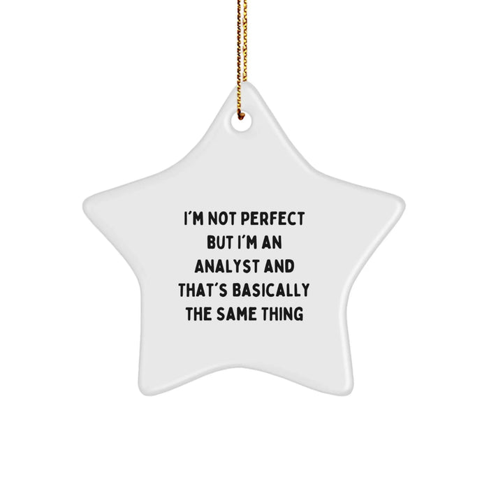 Funny Analyst Gifts from Friends to Men Star Ornaments for Christmas Unique Decorations - Image 1