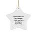 Funny Star Ornament Gifts from Men to Athletic Trainer Friends and Family for Christmas Unique Decorations - Image 1