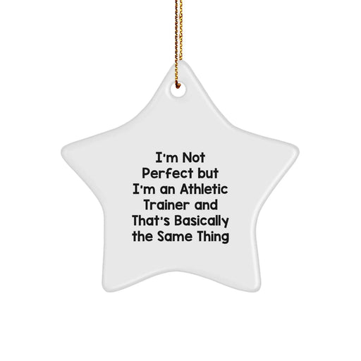 Funny Athletic Trainer Star Ornament Gifts from Friends for Christmas Unique Gifts - Image 1