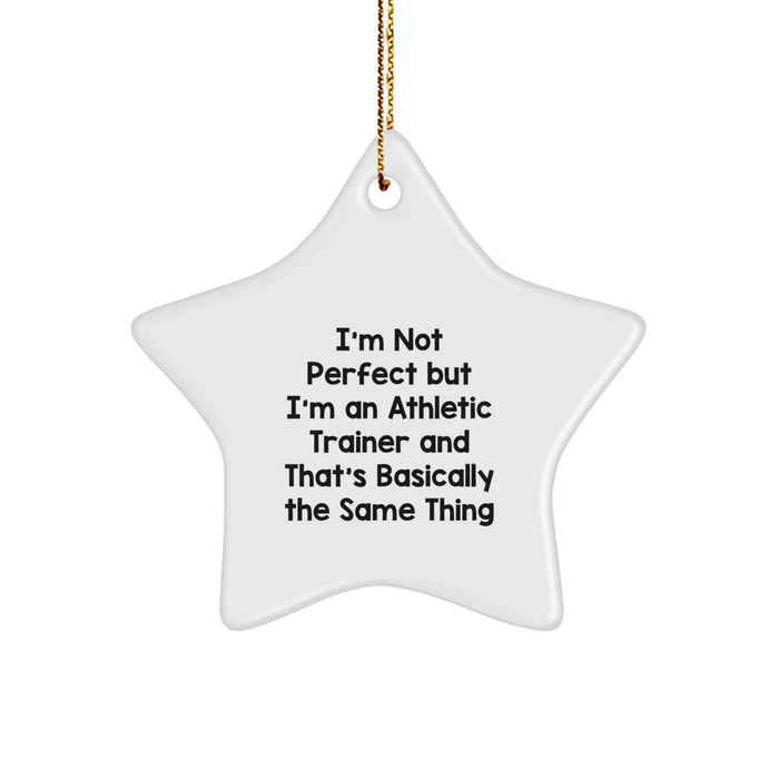 Funny Athletic Trainer Star Ornament Gifts from Friends for Christmas Unique Gifts - Image 1