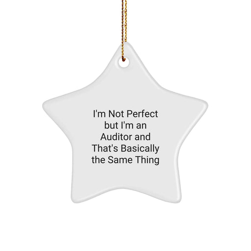 Funny Quotes Auditor Star Ornament Gifts for Auditor Friends, Auditor Coworkers, Christmas Unique Gifts, Gifts from Friends, Gifts for Auditor Family - Image 1