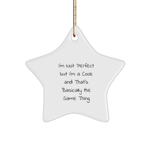 Funny Star Ornament for Cooks - Gifts from Friends to Family for Christmas Unique Gifts - Image 1