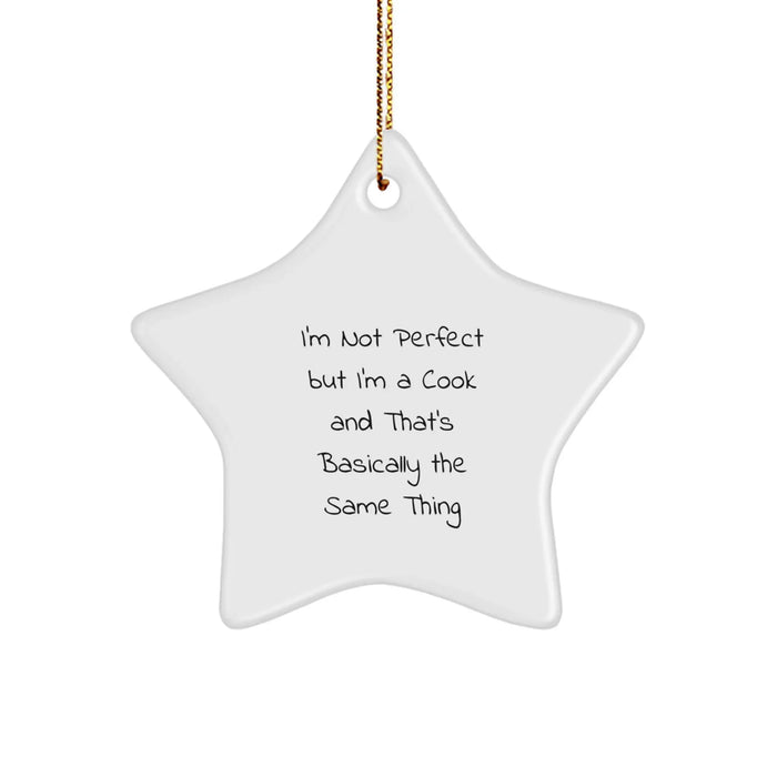 Funny Star Ornament for Cooks - Gifts from Friends to Family for Christmas Unique Gifts - Image 1