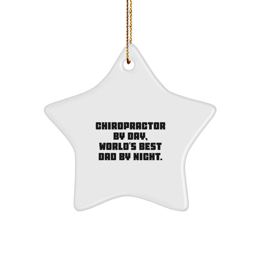Funny Chiropractor Gifts from Men to Chiropractor Friends, Chiropractor Star Ornament, Christmas Unique Gifts - Image 1