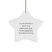 Funny Machinist Gifts from Men to Machinist Friends - I'm Not Perfect Star Ornament for Christmas - Image 1