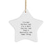Funny Mail Carrier Gifts - 'I'm Not Perfect But I'm A Mail Carrier And That's Basically The Same Thing' Star Ornament, Gifts from Friends, Gifts for Mail Carrier, Christmas Unique Presents - Image 1