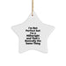 Funny Millwright Gifts, 'I'm Not Perfect' Star Ornament for Christmas, Gifts from Men to Millwright Friends - Image 1