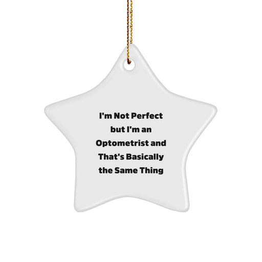 Funny Optometrist Gifts from Friends, Optometrist Star Ornament for Men, Women, Coworkers, Family, Unique Christmas Unique Gifts for Him, Her, Office, Home - Image 1
