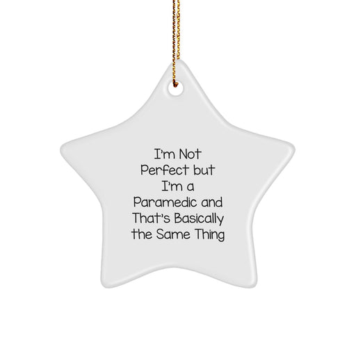 Funny Rescue Worker Gifts from Friends for Rescue Worker Christmas Unique Star Ornament - Image 1