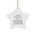 Funny Rescue Worker Gifts from Friends for Rescue Worker Christmas Unique Star Ornament - Image 1