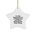 Gifts from Family, Funny Pediatrician Star Ornament, 'I'm Not Perfect But I'm A Pediatrician' - Christmas Unique Gifts for Pediatrician - Image 1