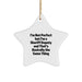 Funny Sheriff Deputy Gifts for Men - 'I'm Not Perfect' Star Ornament - Unique Christmas Unique Gifts from Friends, Family, or Coworkers - Image 1
