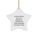 Funny Substitute Teacher Star Ornament Gifts from Friends to Family at Christmas - Image 1