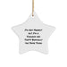 Funny Surgeon Gifts from Family for Christmas Unique Star Ornament, 'I'm Not Perfect But I'm A Surgeon' - Image 1