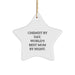 Chemist Gifts for Christmas - 'Chemist By Day, World's Best Mom By Night.' Star Ornament, Gifts from Mom to Chemist, for a Unique Christmas Unique Gift - Image 1