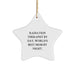 Funny Radiation Therapist Star Ornament Gifts from Mom for Radiation Therapist By Day, World's Best Mom By Night. - Image 1