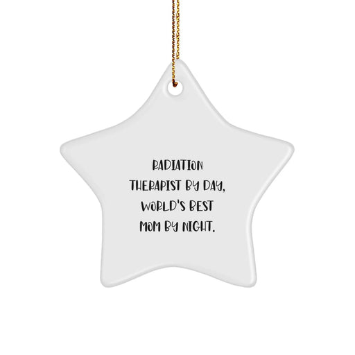 Funny Radiation Therapist Gifts from Family - Radiation Therapist Star Ornament, Christmas Unique Gifts for Radiation Therapist - Image 1