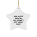 Funny Star Ornament Gifts from Mom, Perfect for Real Estate Agent By Day, Christmas Decorations - Image 1